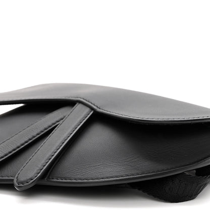 Christian Dior Ultra Matte Calfskin Saddle Belt Bag Black 9 of 10