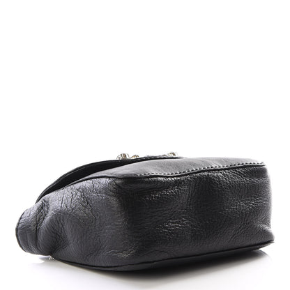 Chloe Grained Calfskin Crystal Mini Lily Crossbody Bag Black 3 of 11