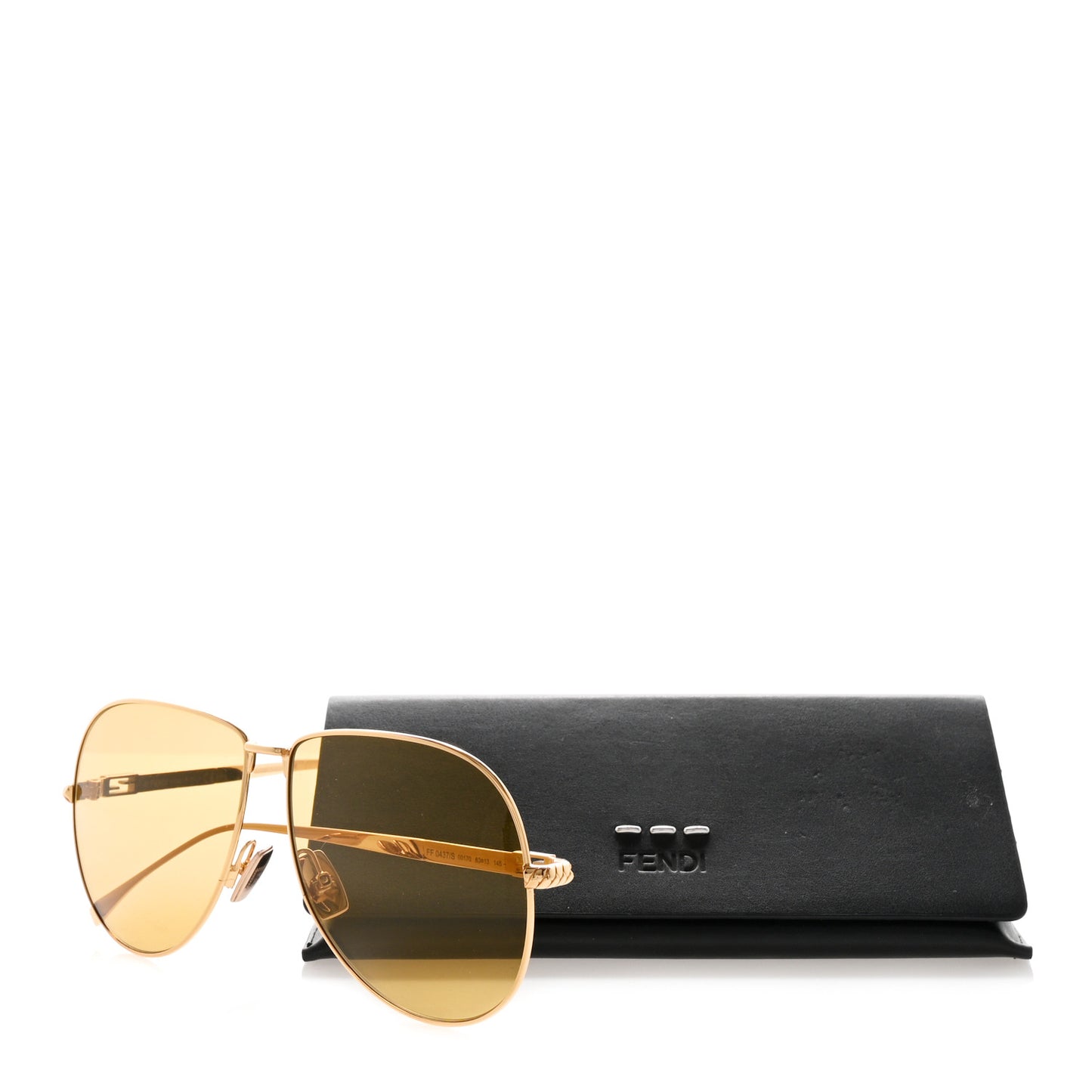 Metal Aviator Sunglasses FF 0437/S Gold