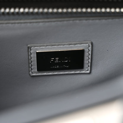Fendi Vitello Seta Shiny Nappa Elaphe Medium Peekaboo Iconic Satchel Notturno Natural 7 of 11