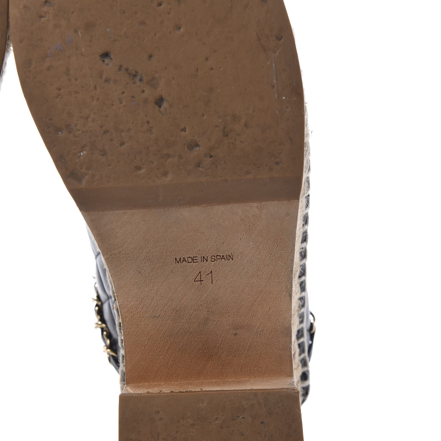 Chanel Calfskin Quilted Cork Cap Toe CC Clogs 41 Black 8 of 10