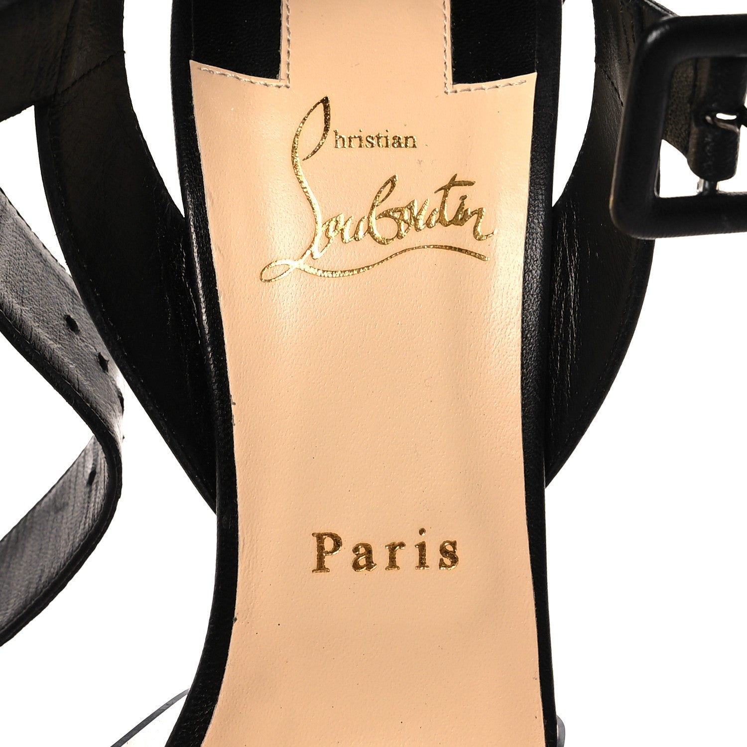 Christian Louboutin Calfskin PVC Multimiss 100 Pumps 40 Black 7 of 10