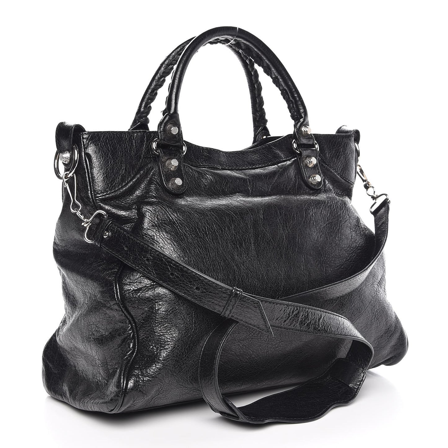 Agneau Giant 12 Silver Hardware Velo Black