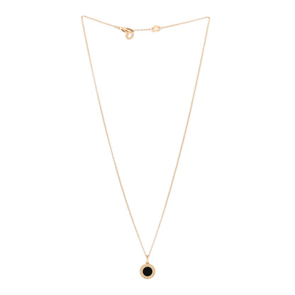 Bulgari 18K Yellow Gold Black Onyx BVLGARI BVLGARI Pendant Necklace 3 of 6