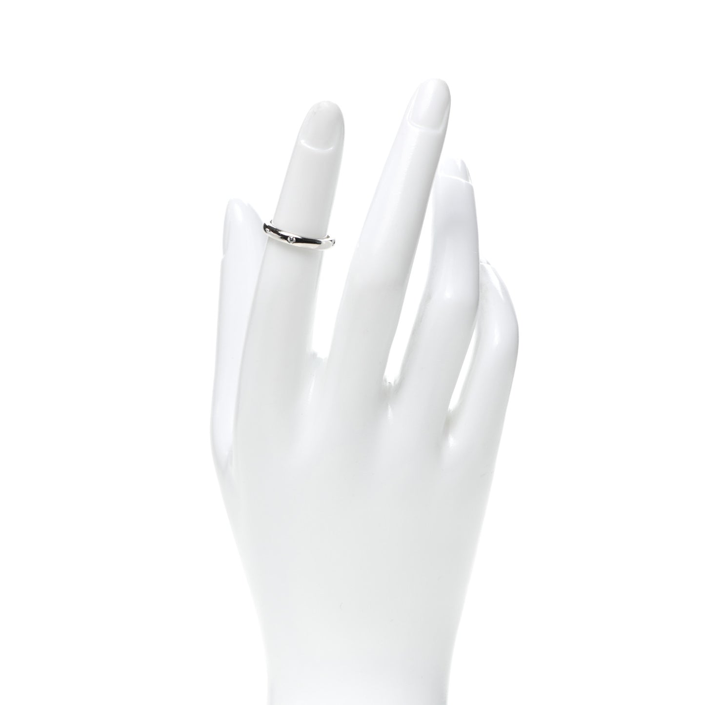 Platinum Diamond Elsa Peretti Band Ring 47 4