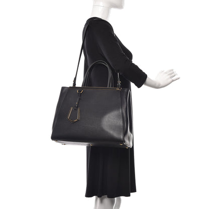 Fendi Vitello Elite Regular 2Jours Tote Black 2 of 11