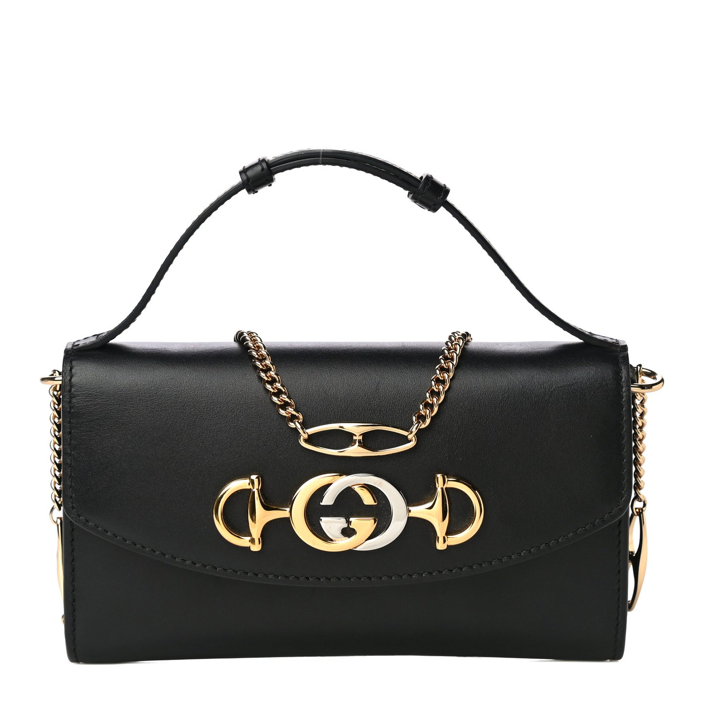 Smooth Calfskin Mini Zumi Shoulder Bag Black