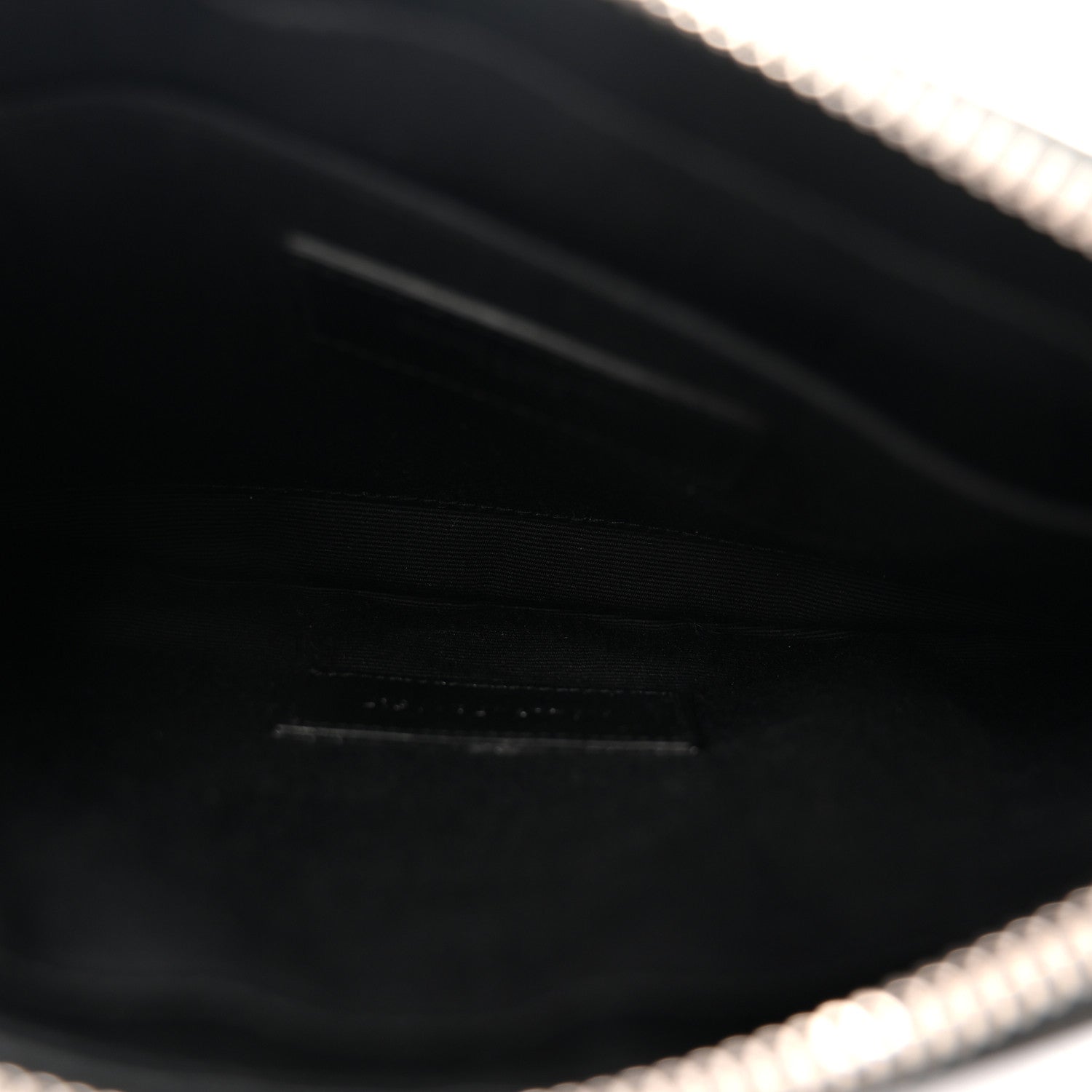 Saint Laurent Calfskin Matelasse Chevron Monogram Pouch Black 5 of 7