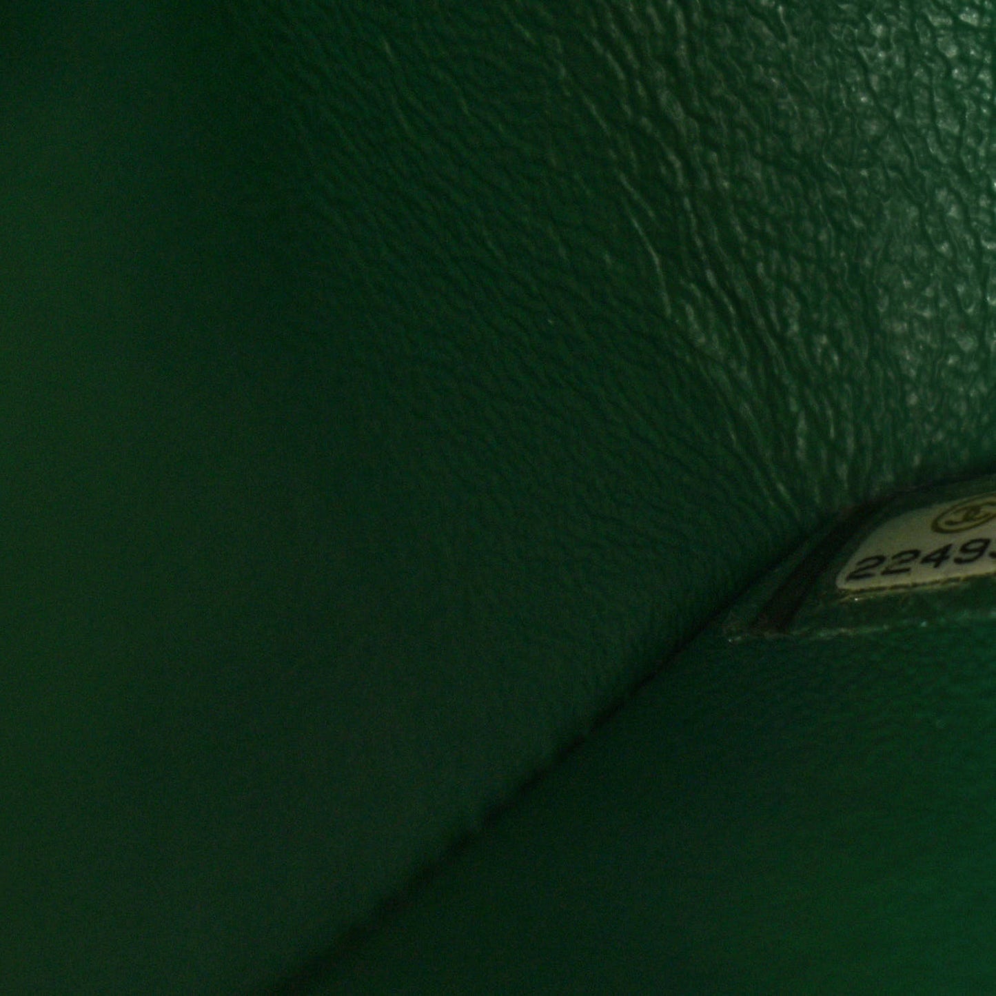 Lambskin Quilted Medium Double Flap Green