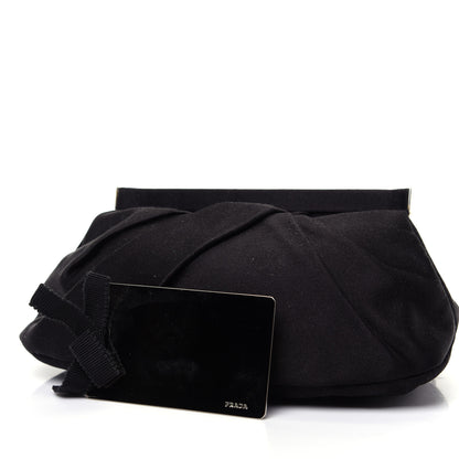 Prada Satin Stones Clutch Black 11 of 12