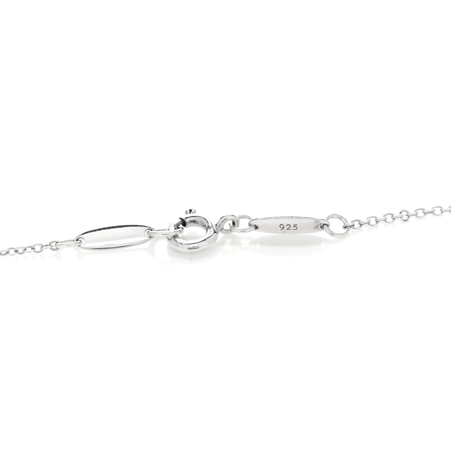 Sterling Silver 36mm Elsa Peretti Open Heart Pendant Necklace