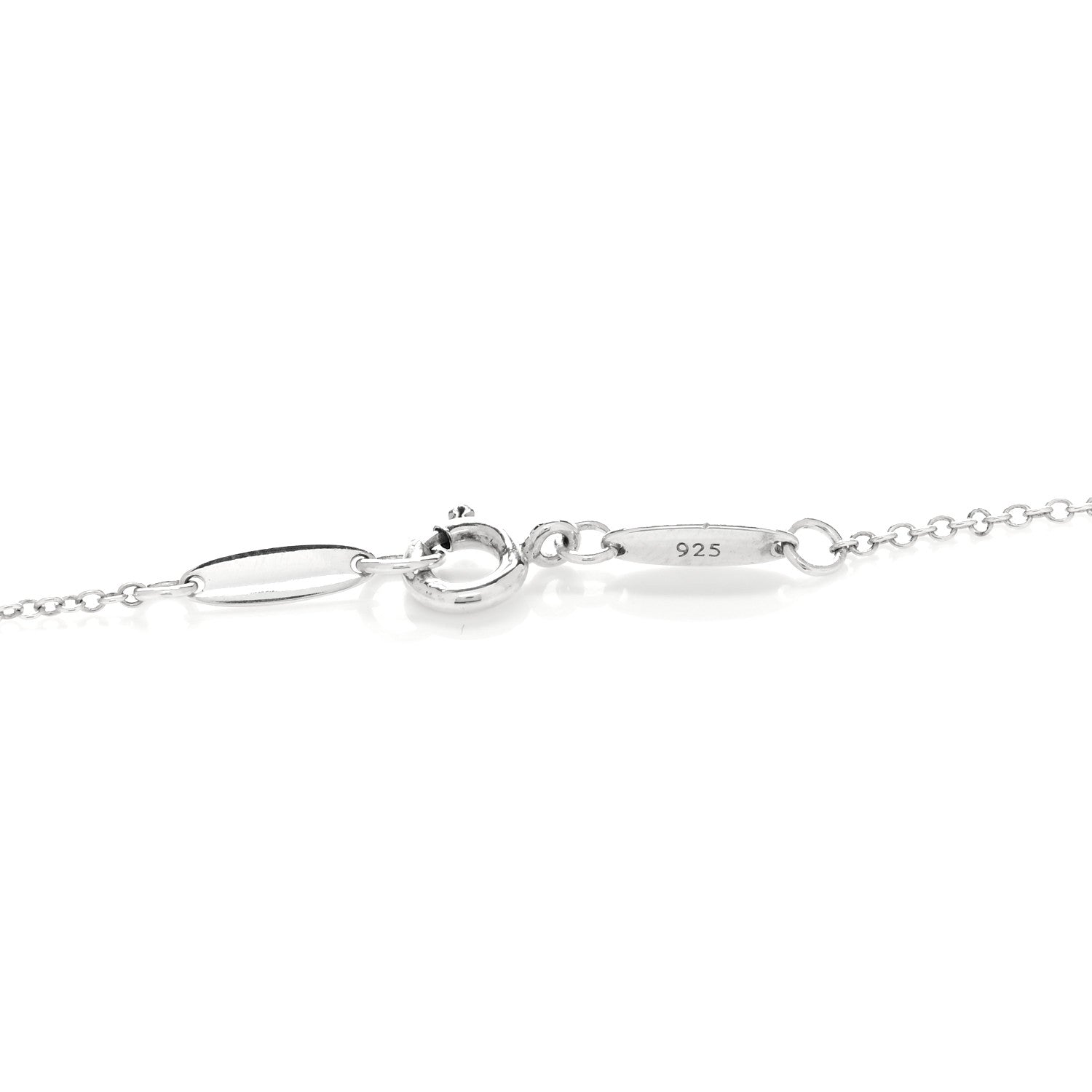 Tiffany Sterling Silver 36mm Elsa Peretti Open Heart Pendant Necklace 5 of 5