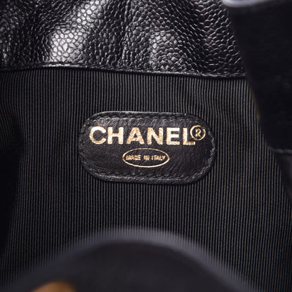 Chanel Caviar CC Drawstring Shoulder Bag Black 7 of 11