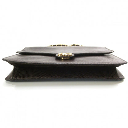 Chanel Lizard Flap Brown 5 of 11