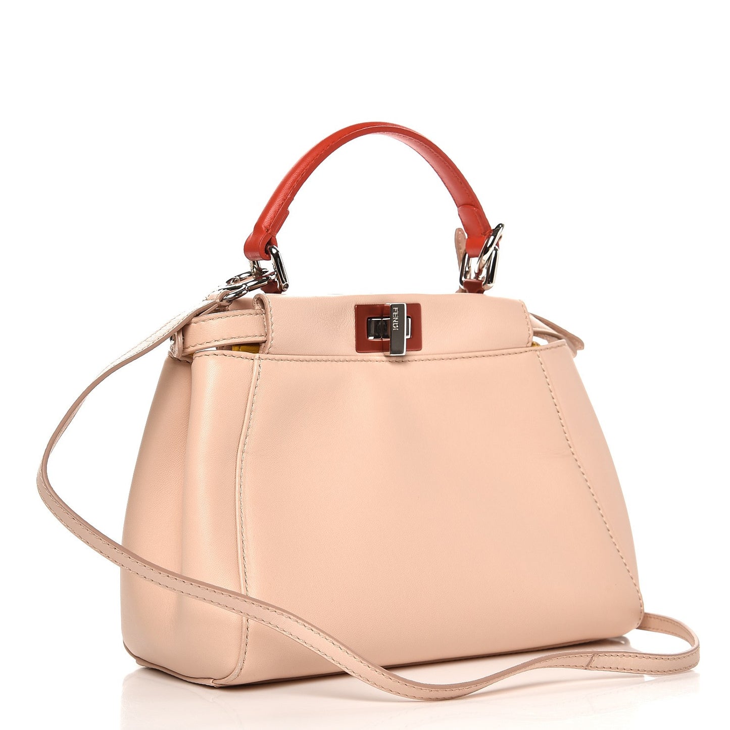Nappa Colorblock Mini Peekaboo Iconic Satchel Plaster Sunflower Papavero
