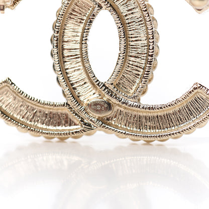 Chanel Pearl Crystal April In Paris CC Brooch Gold 3 of 4