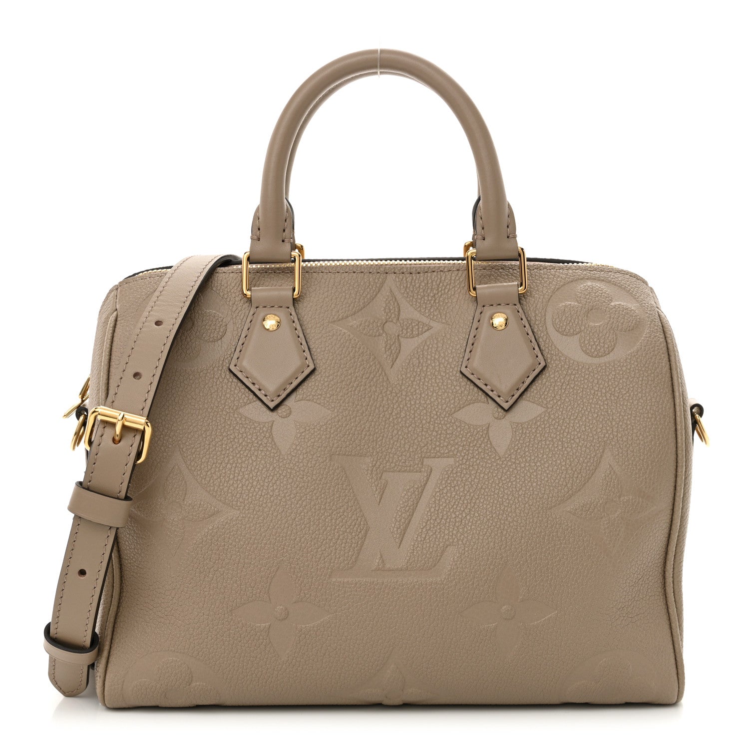 Louis Vuitton Empreinte Monogram Giant Speedy Bandouliere 25 Tourterelle 1 of 11