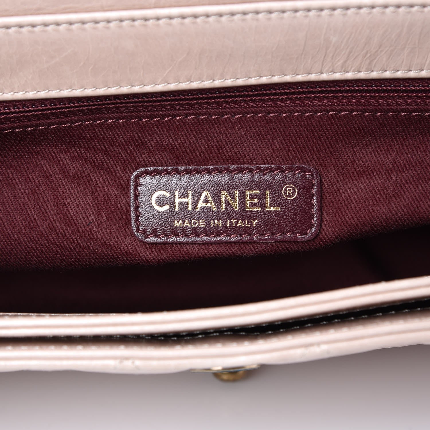 Chanel Glazed Calfskin Quilted Large Perfect Edge Flap Light Pink 6 of 9