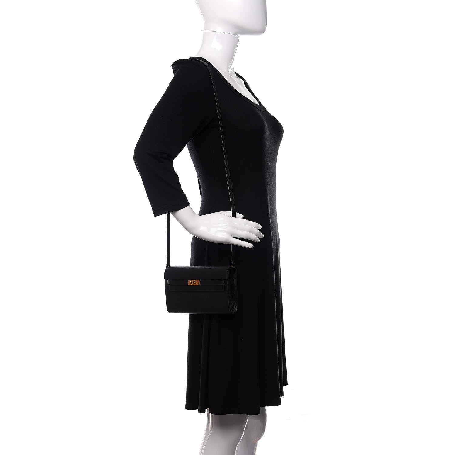 Hermes Epsom Kelly Wallet To Go Black 2 of 10