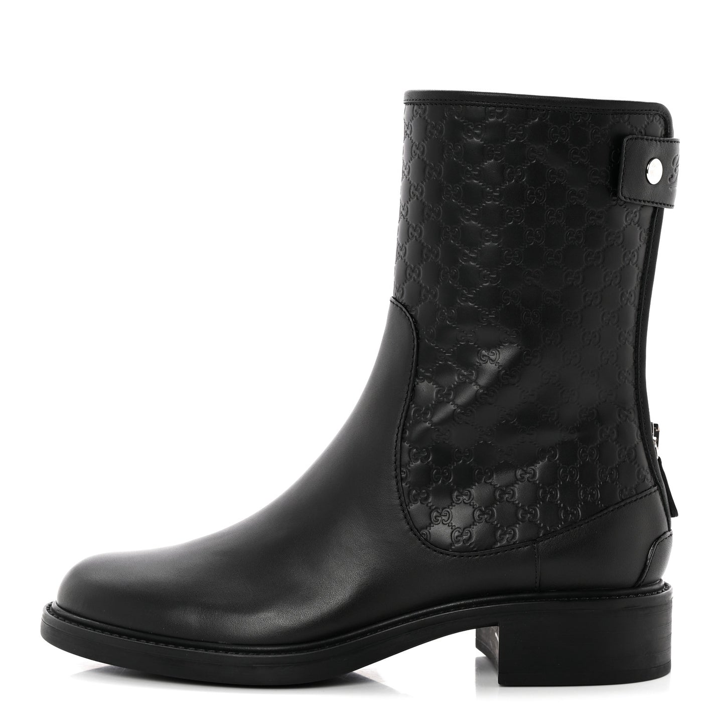 Soft Microguccissima Zip Boots 37 Black
