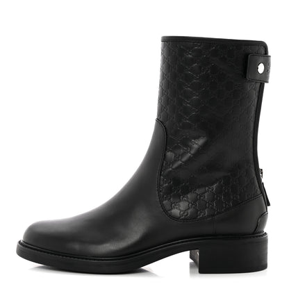 Gucci Soft Microguccissima Zip Boots 37 Black 1 of 13