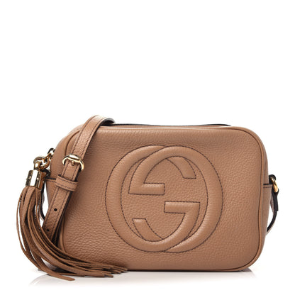 Gucci Pebbled Calfskin Small Soho Disco Bag Rose Beige 1 of 9
