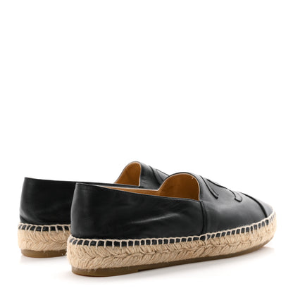 Chanel Lambskin CC Espadrilles 38 Black 5 of 11