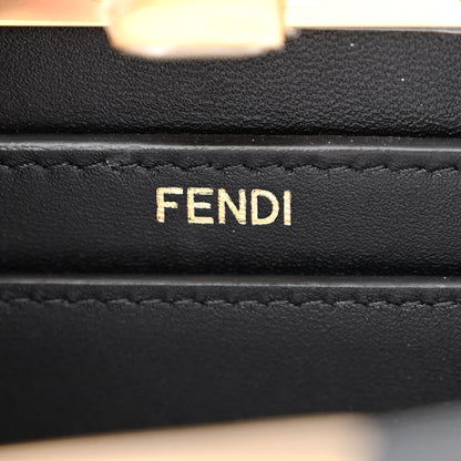 Fendi Shiny Nappa Petite Peekaboo I SEE U Satchel Black 6 of 12