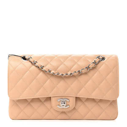 Chanel Caviar Quilted Medium Double Flap Beige Clair 1 of 11