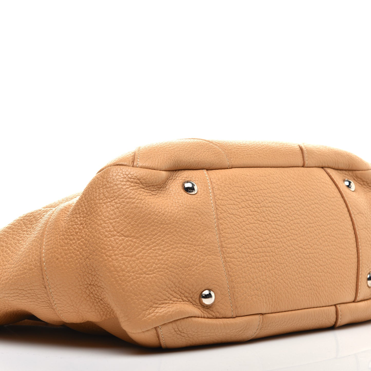 Vitello Daino Side Pocket Hobo Sabbia