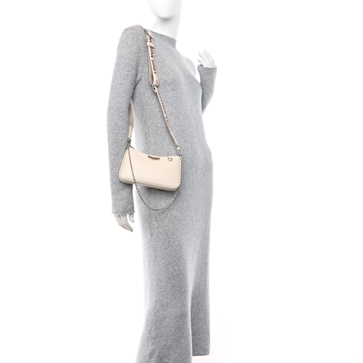 Epi Logo Easy Pouch On Strap Quartz