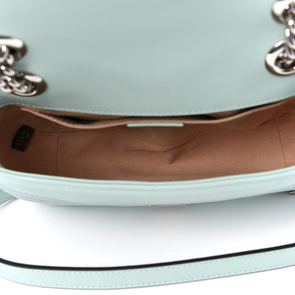 Gucci Calfskin Matelasse Mini GG Marmont Shoulder Bag Water Green 5 of 9