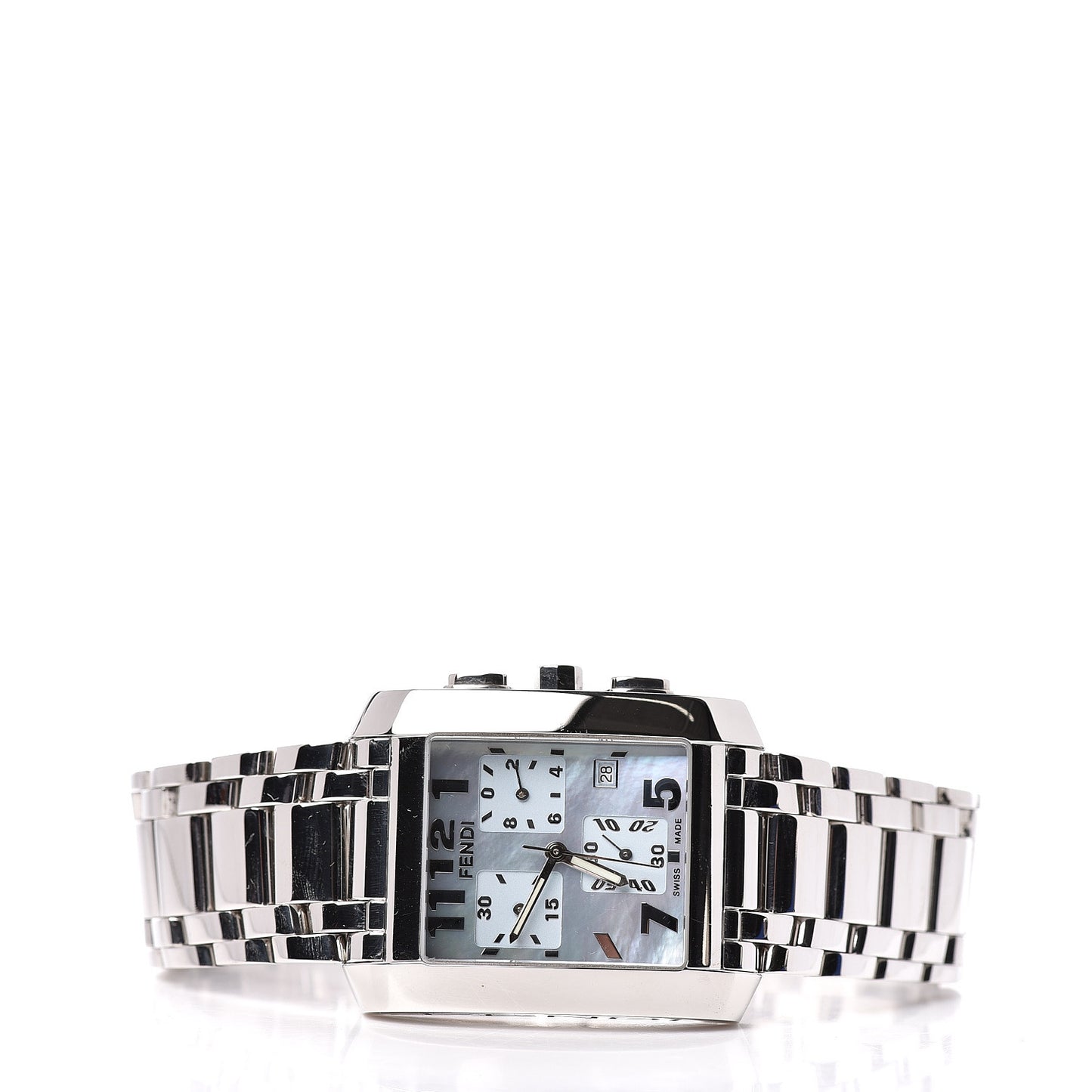 Stainless Steel Mother of Pearl 32mm Classico Chronograph Quartz Watch