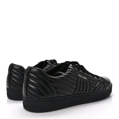 Prada Nappa Diagramme Womens Low Top Sneakers 39.5 Black 4 of 7