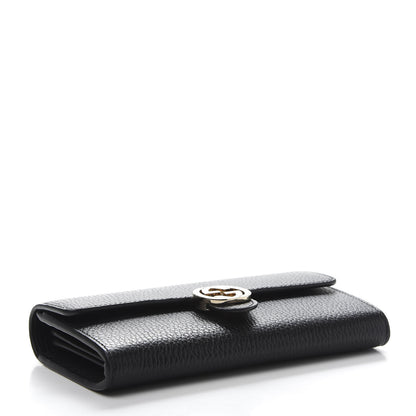 Gucci Pebbled Calfskin Icon Continental Wallet Black 4 of 10