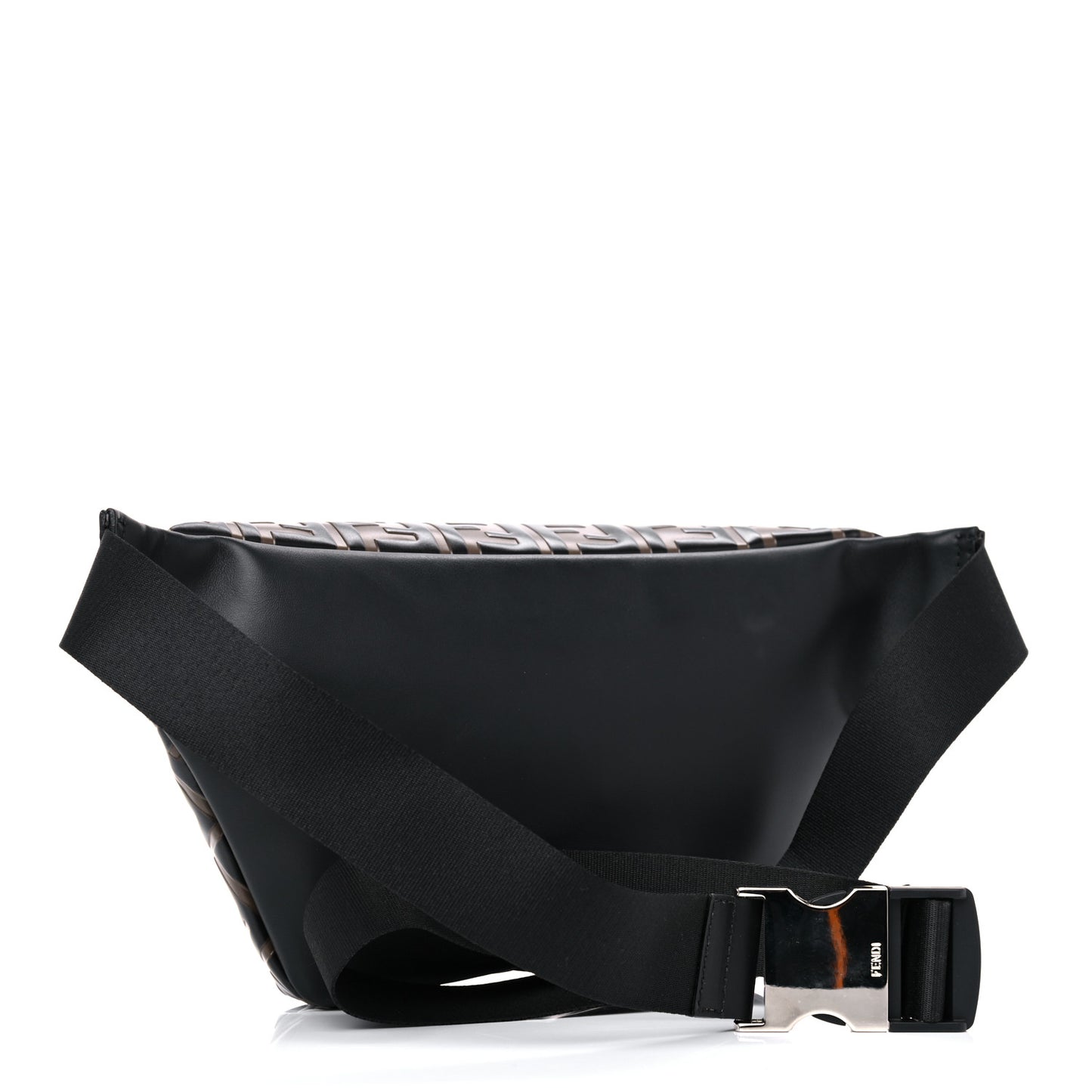 Vitello Century Bi-Color FF 1974 Embossed Belt Bag Maya Black