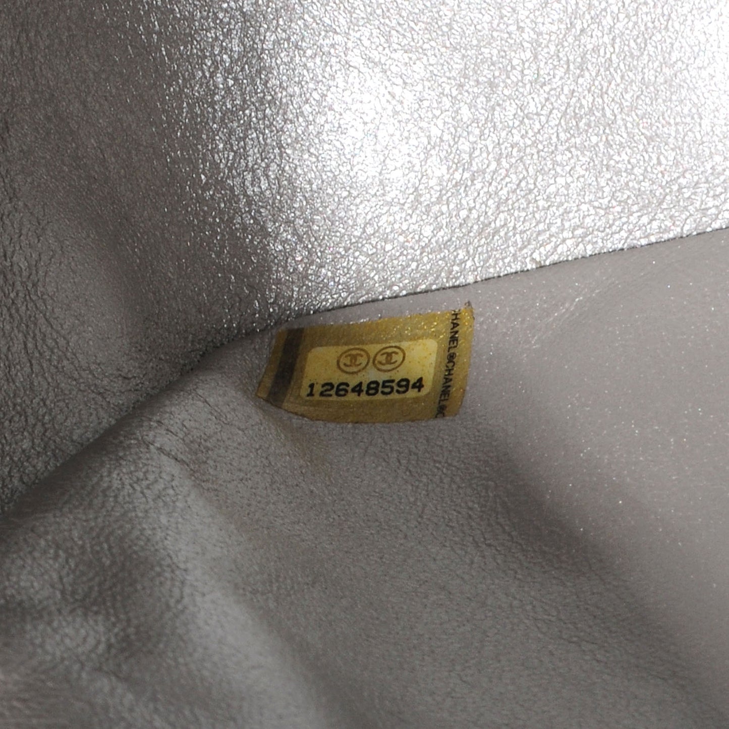 Metallic Lambskin Quilted Jumbo Single Flap Light Gold