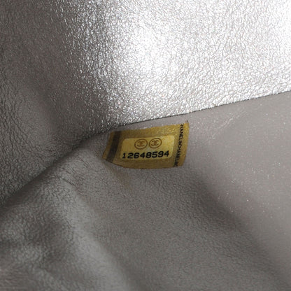Chanel Metallic Lambskin Quilted Jumbo Single Flap Light Gold 6 of 8