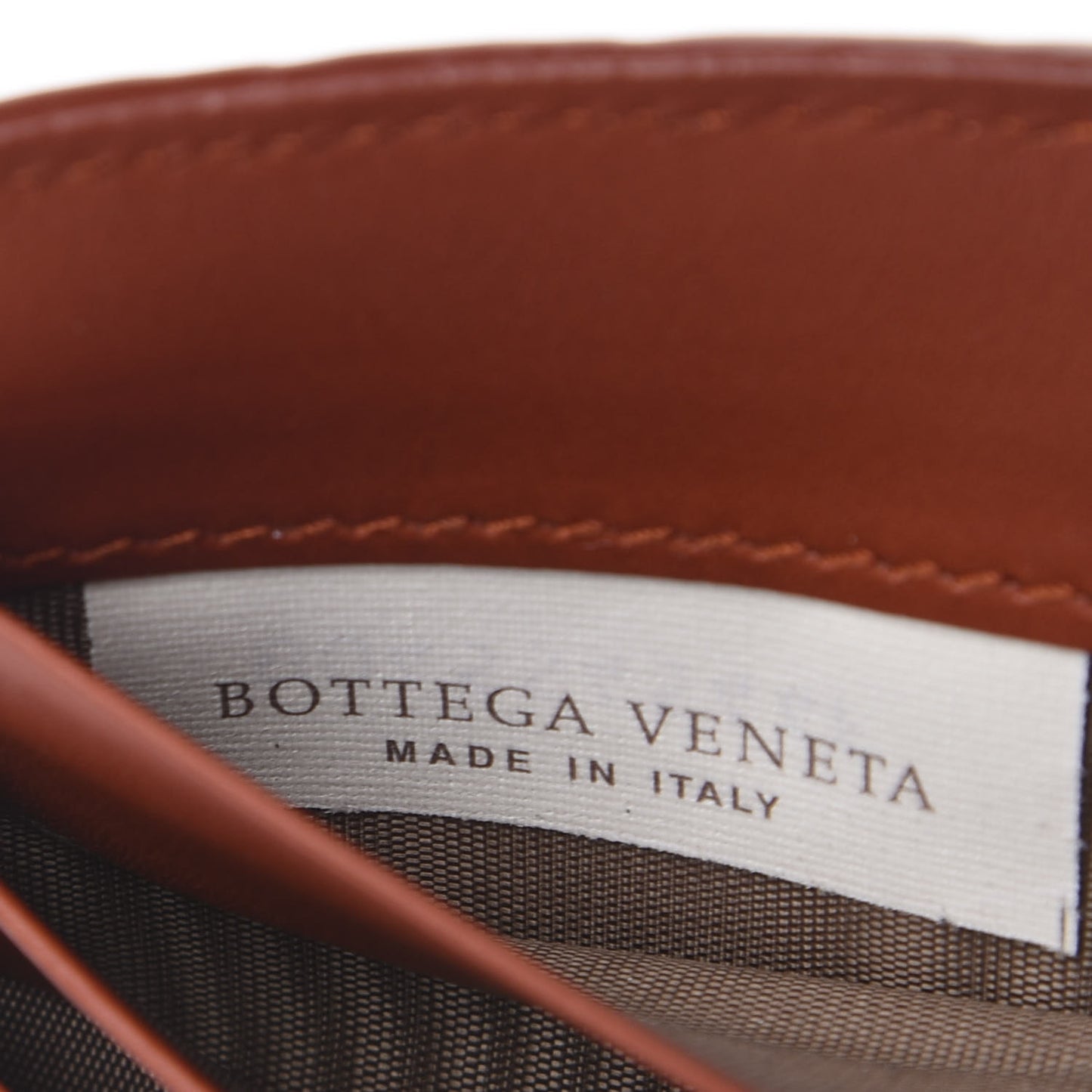 Calfskin Intrecciato Bi-Fold Wallet With Money Clip Brique