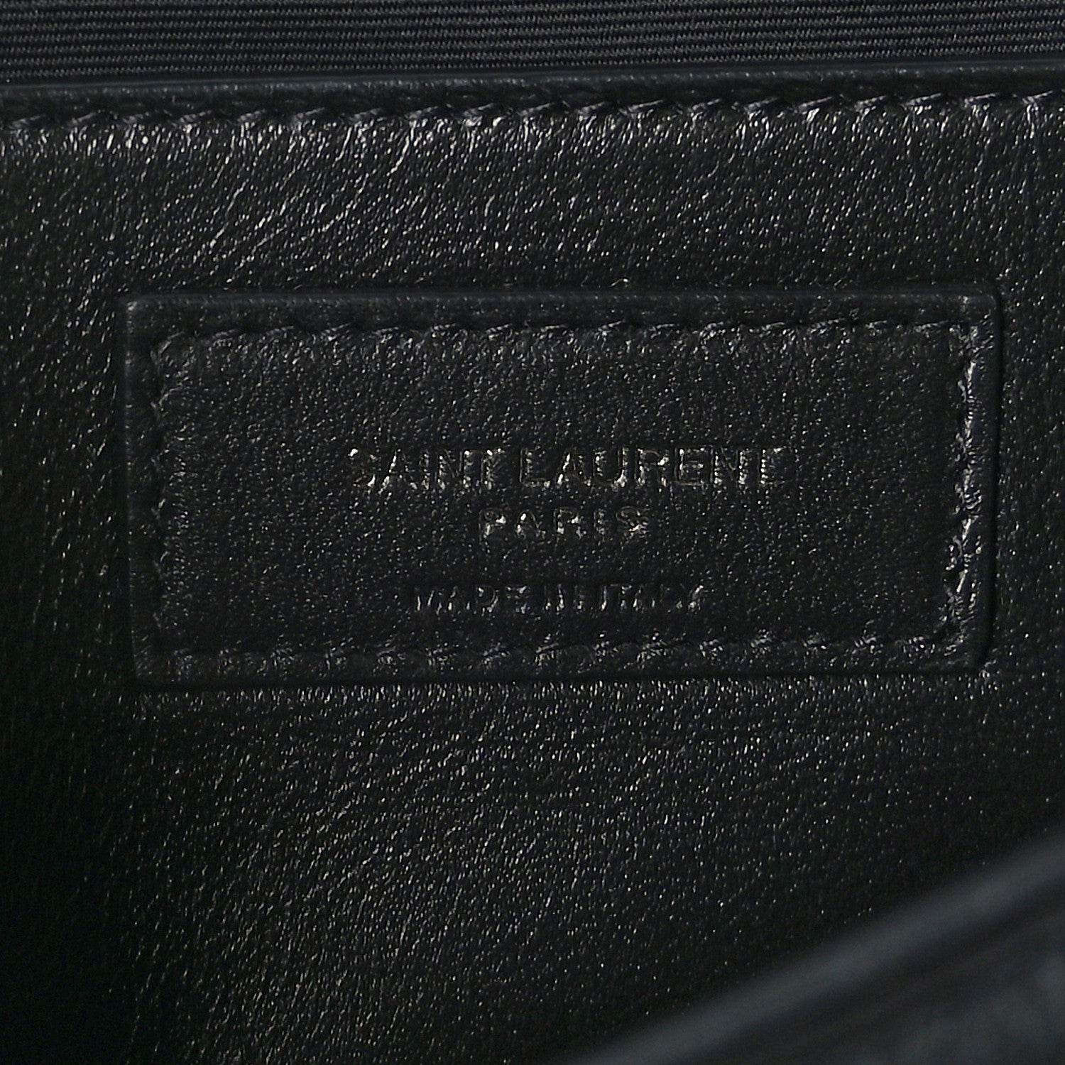 Saint Laurent Crinkled Calfskin Matelasse Monogram Baby Niki Chain Satchel Black 6 of 8