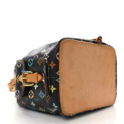 Louis Vuitton Monogram Multicolor Petit Noe Black 4 of 12
