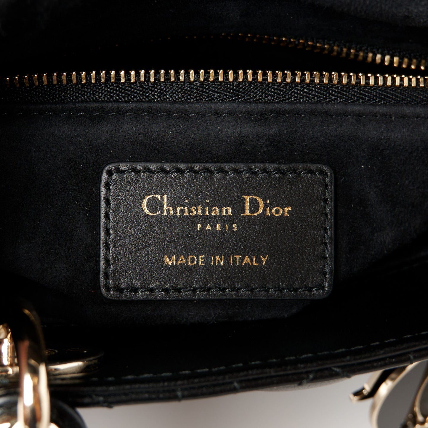 Lambskin Cannage Small My ABCDior Lady Dior Black