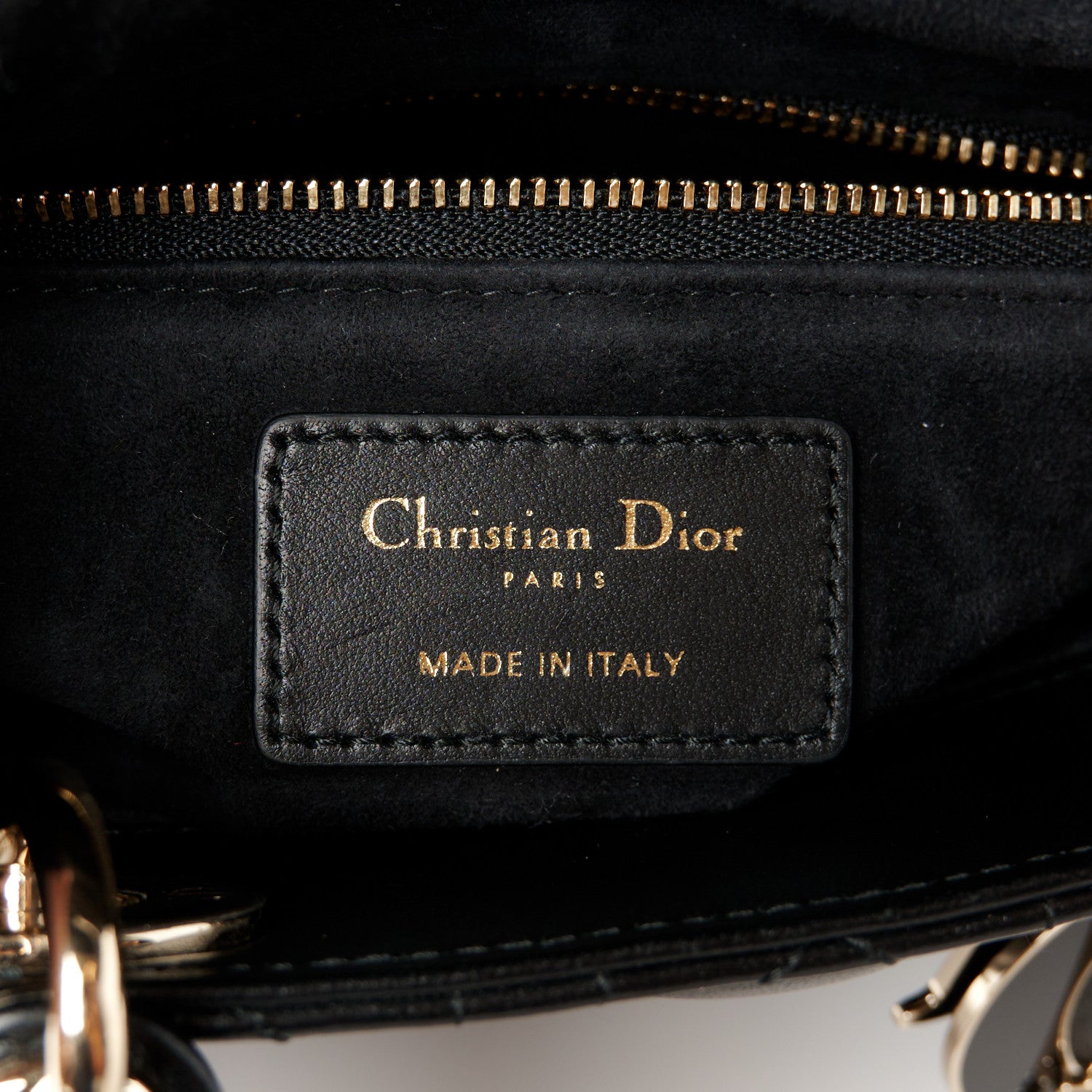 Christian Dior Lambskin Cannage Small My ABCDior Lady Dior Black 6 of 10