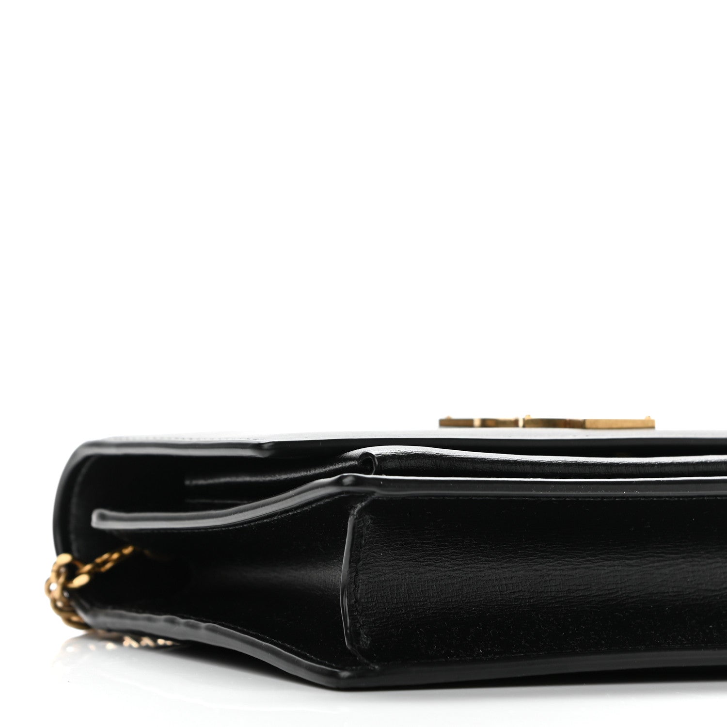 Saint Laurent Calfskin Monogram Sunset Chain Wallet Black 7 of 9
