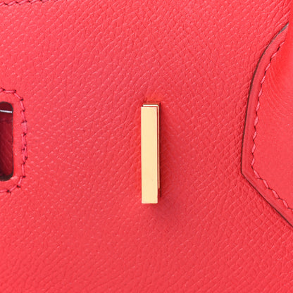 Hermes Epsom Birkin 30 Rouge Casaque 25 of 32