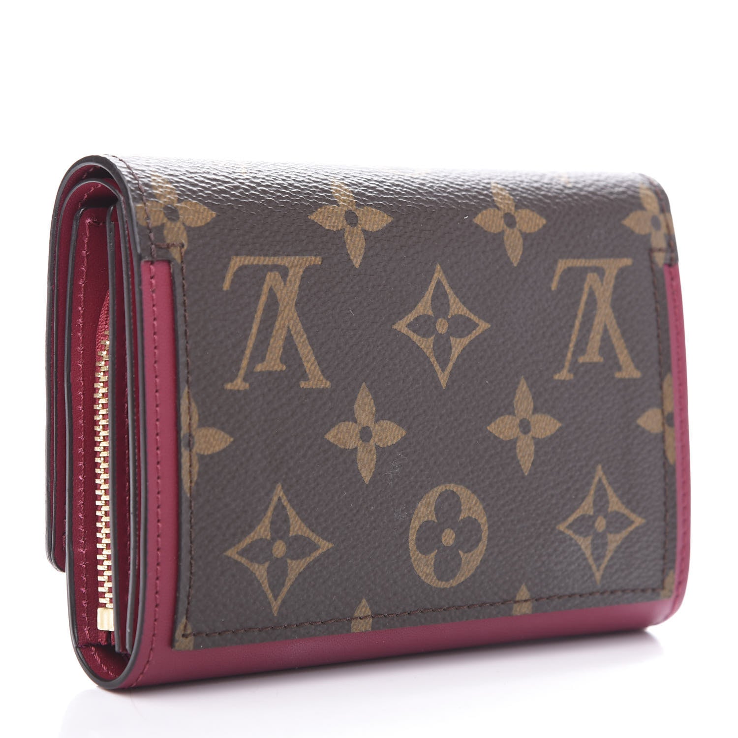 Louis Vuitton Monogram Flore Compact Wallet Fuchsia 2 of 7