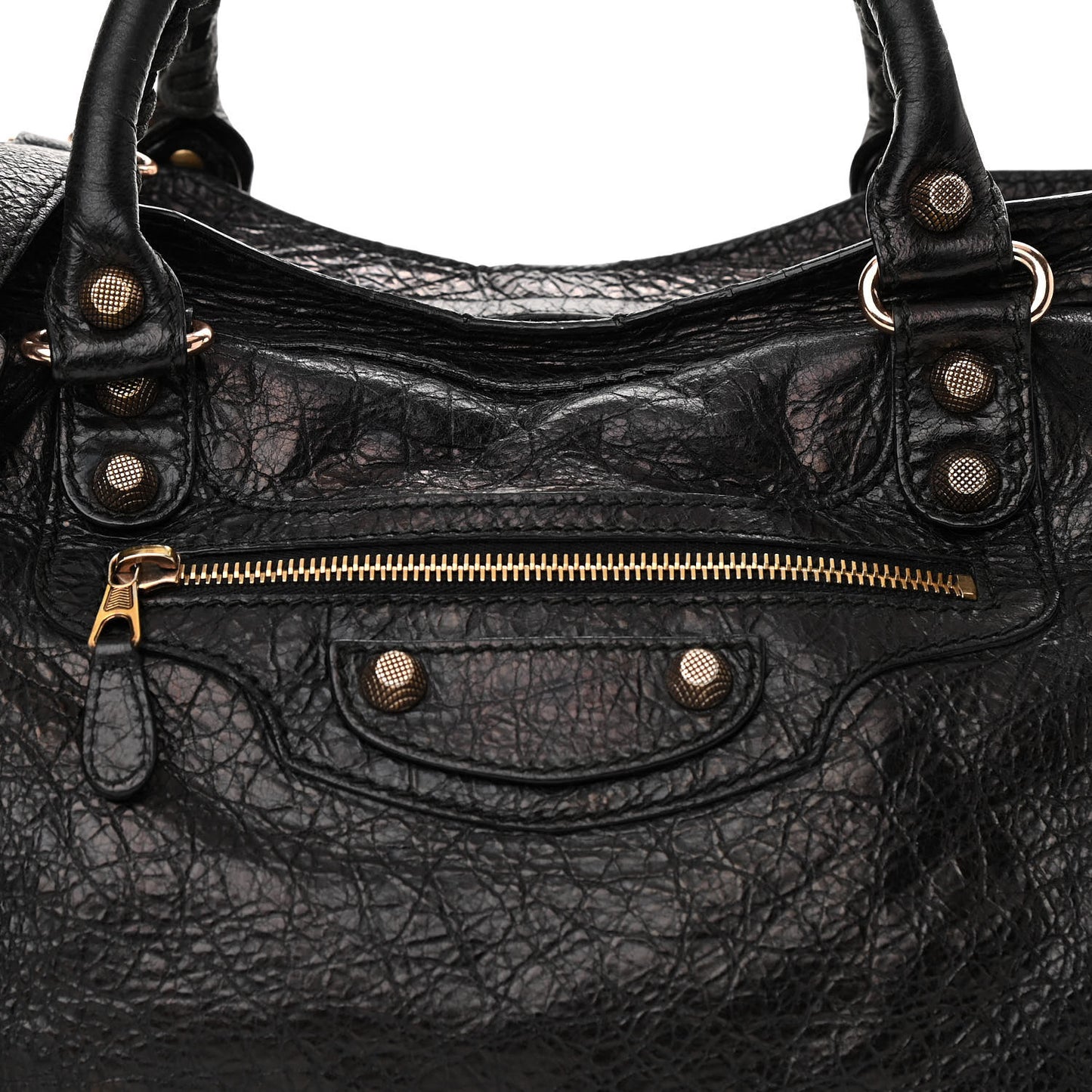 Agneau Giant 12 Rose Gold Hardware City Black
