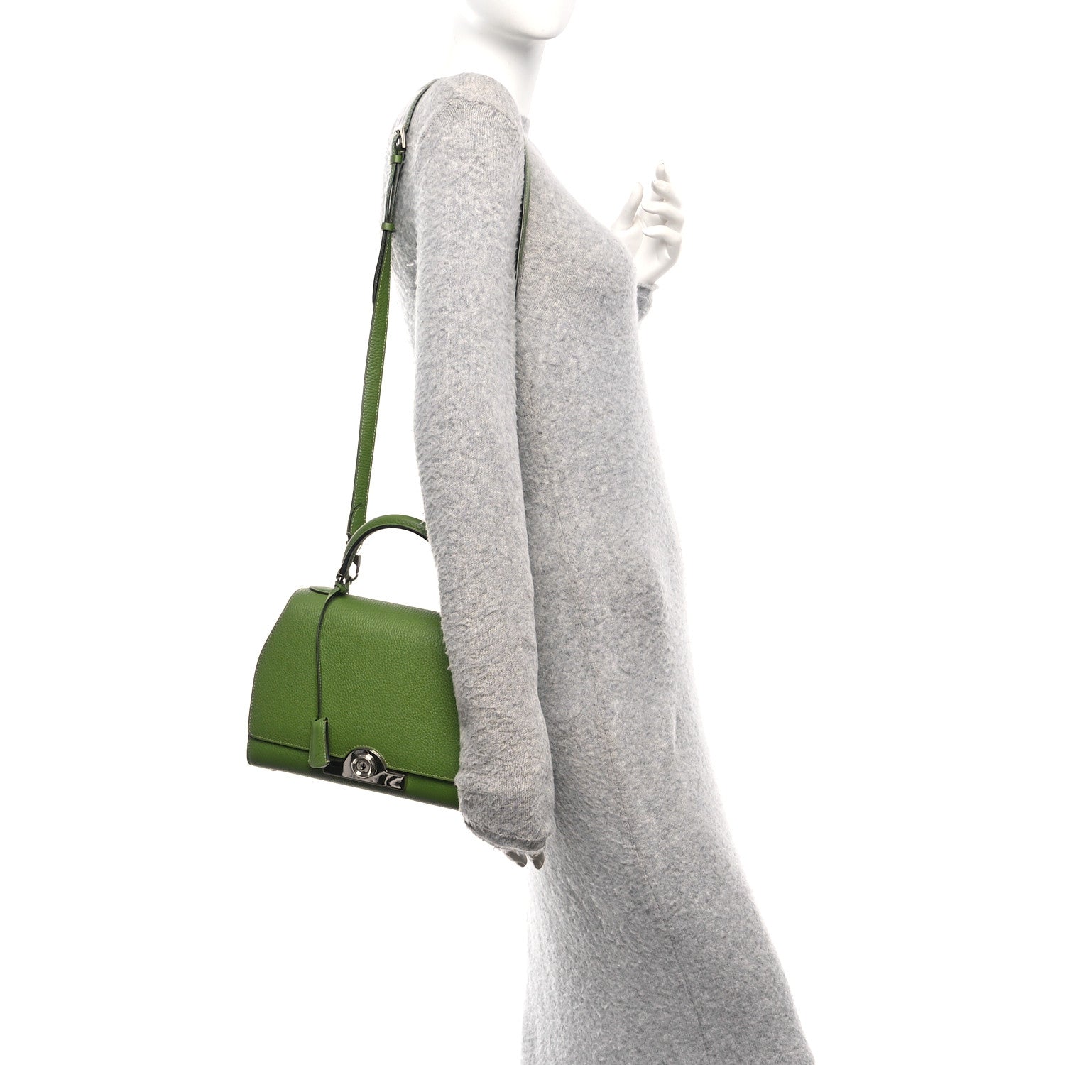 Moynat Taurillon Blush Rejane PM Green 2 of 9