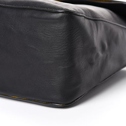 Celine Lambskin Medium Gourmette Shoulder Bag Black 9 of 13