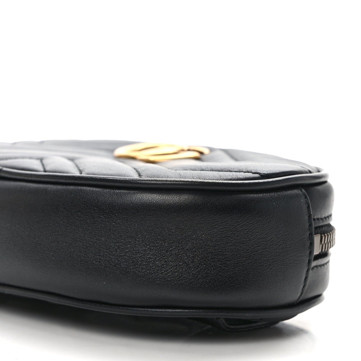 Calfskin Matelasse GG Marmont Belt Bag 85 34 Black